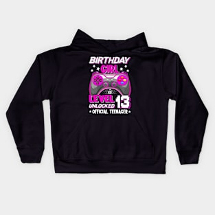 Birthday Girl 13 Years Old Video Game Teenager Kids Hoodie